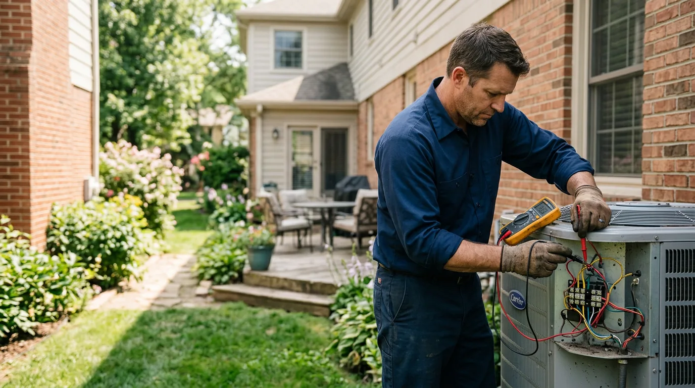 HVAC technician working near Clarksburg, CA